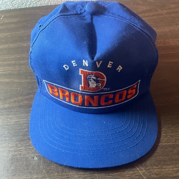 1980s Vintage Denver Broncos NFL Sports Specialties Snapback Hat Cap Spell Out - Picture 1 of 4